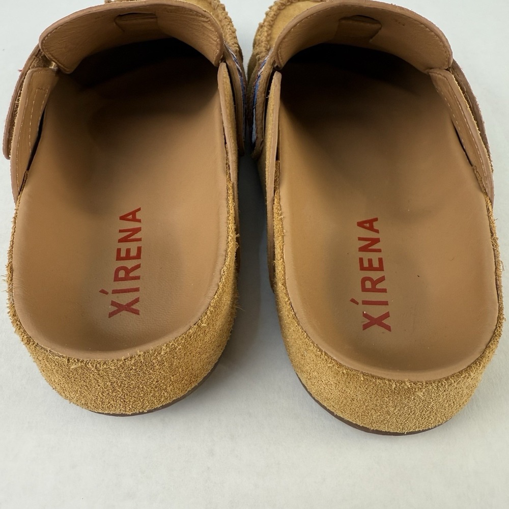 Xirena Suede Beaded Moc Mule Womens 36 Tan Slip-On Comfort Shoe $285 - Picture 5 of 10